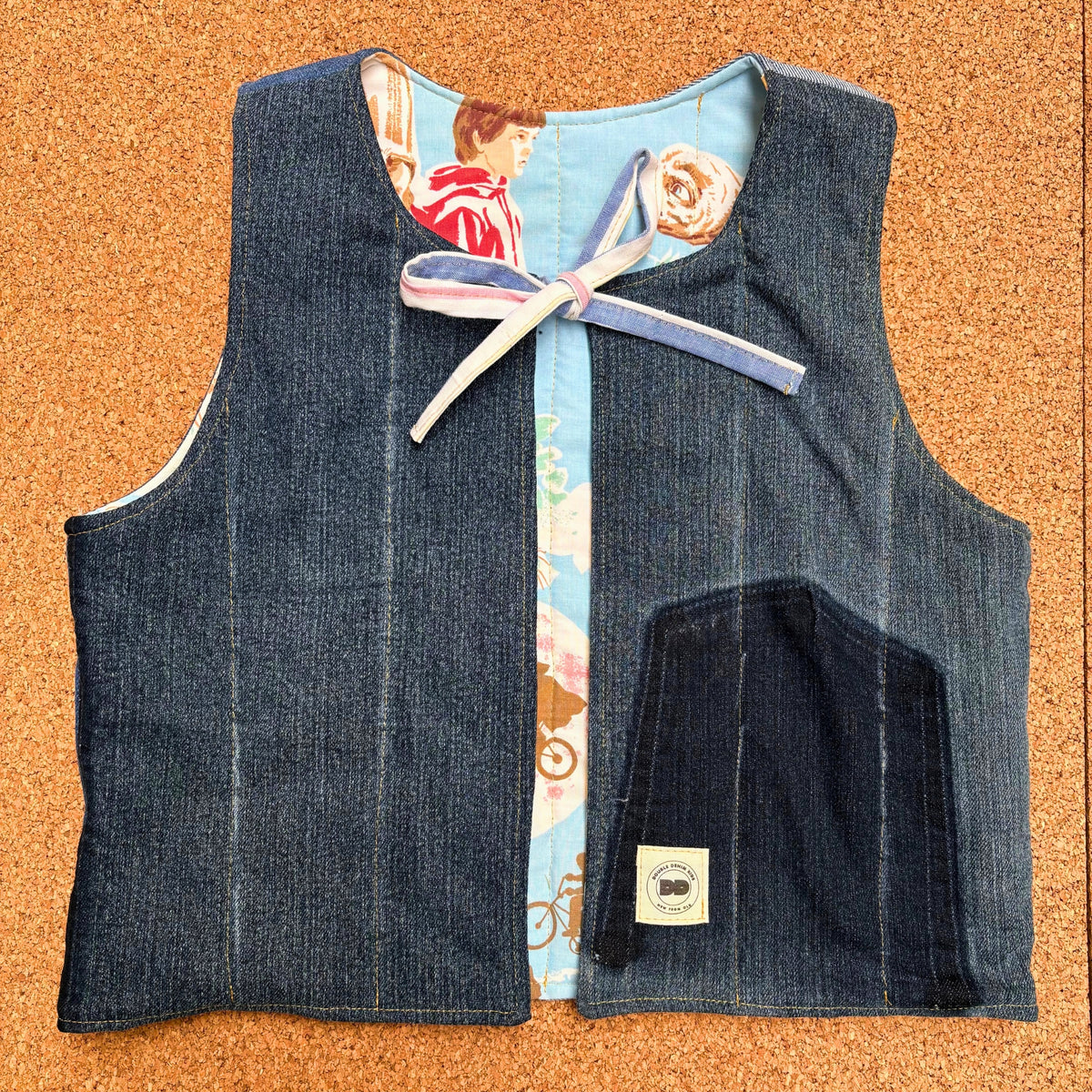 ET Print Quilted Reversible Waistcoat