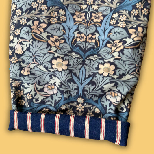 Cosy Turn-Up Trousers - Age 7-8 Floral Floral
