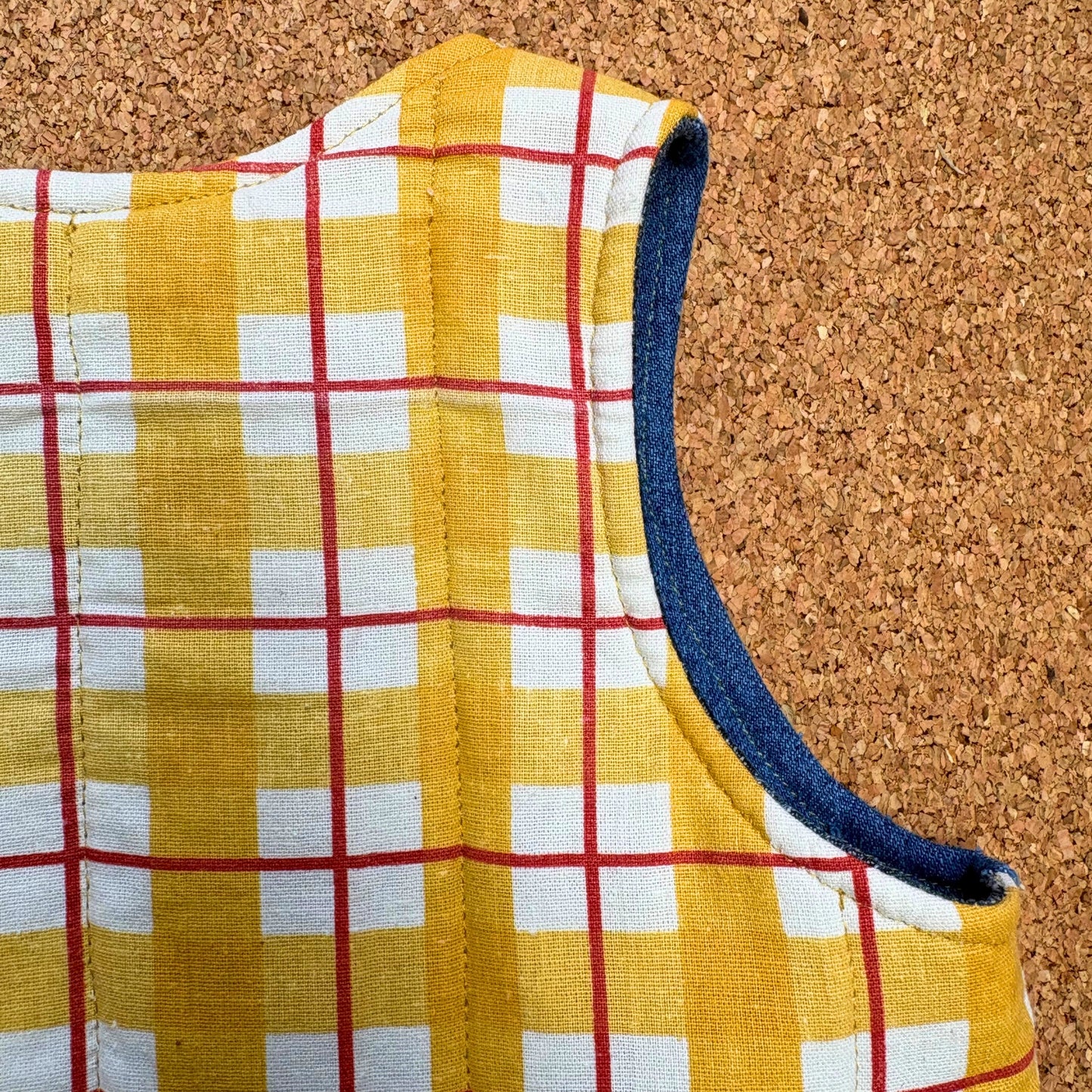 Picnic Check Quilted Reversible Waistcoat