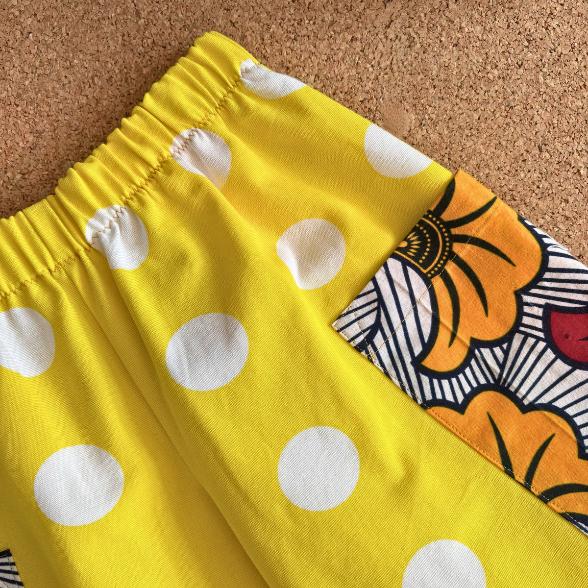 Yellow Spot Wide Leg Trousers