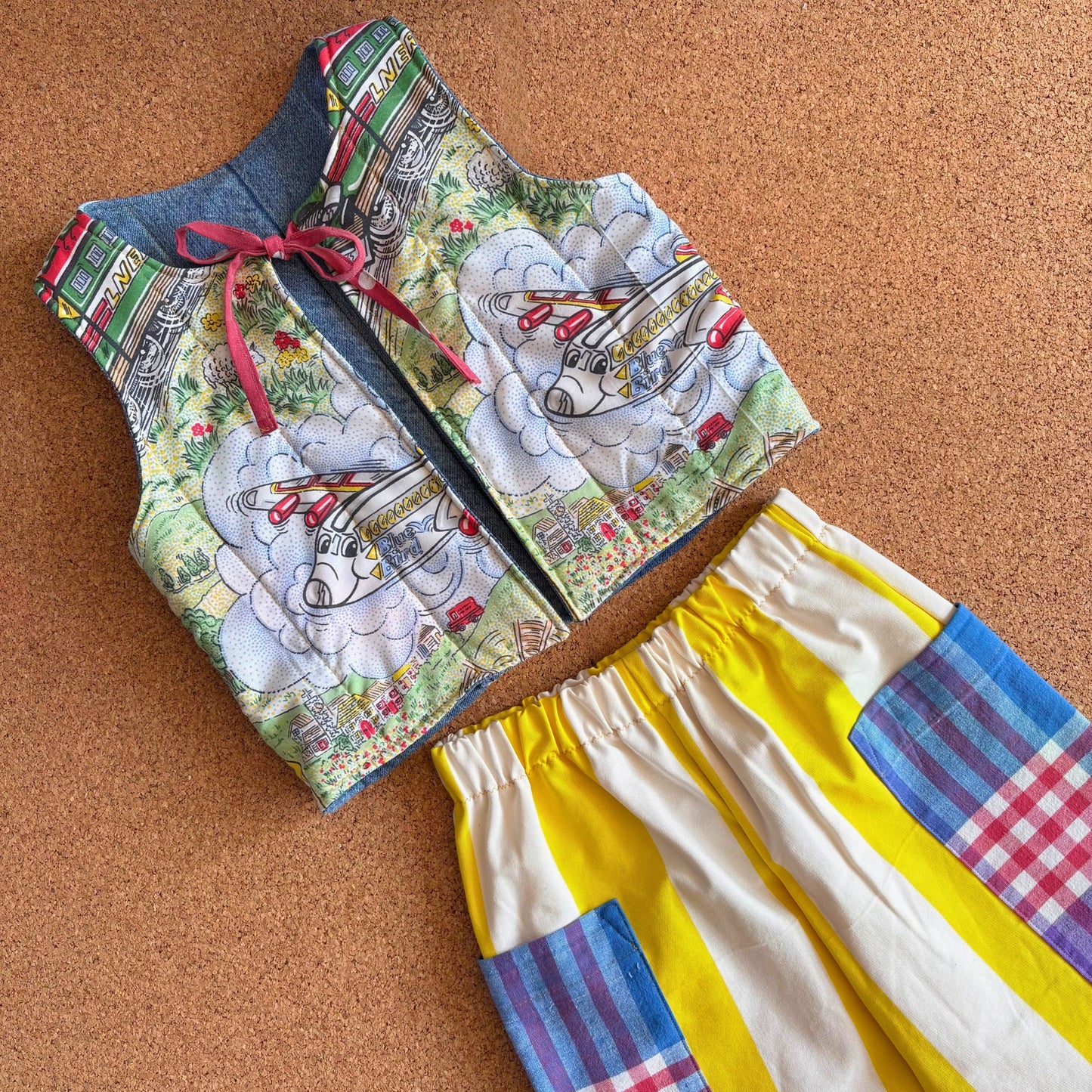 Yellow Spot Wide Leg Trousers