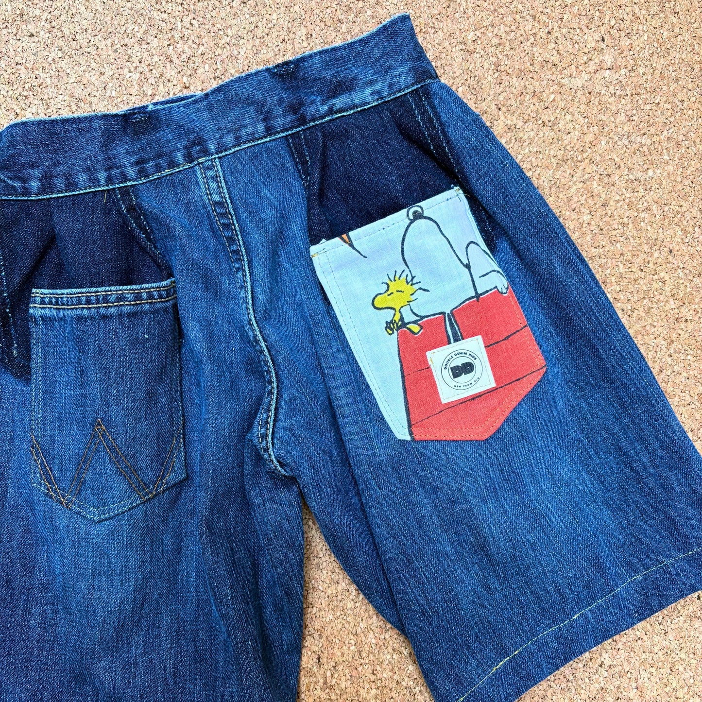 Vintage Snoopy Denim Shorts