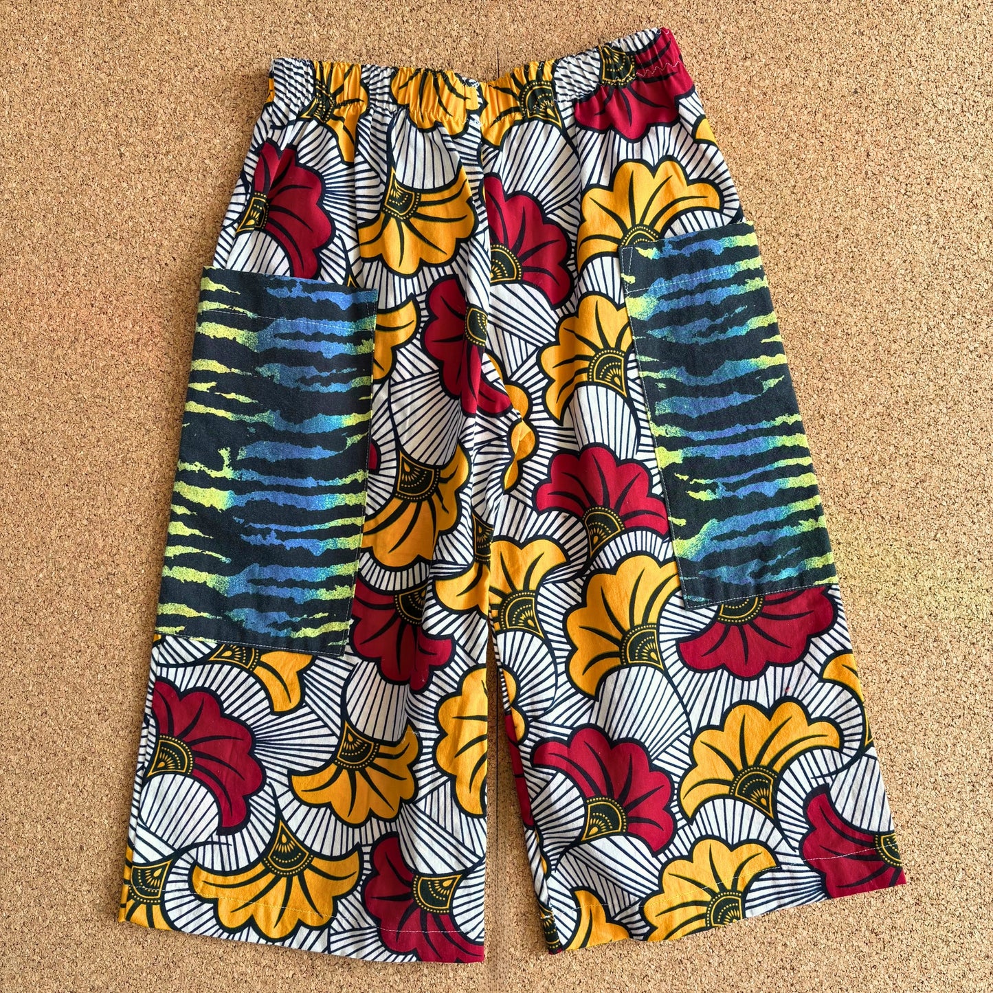 Animal Print Pocket Wide Leg Trousers