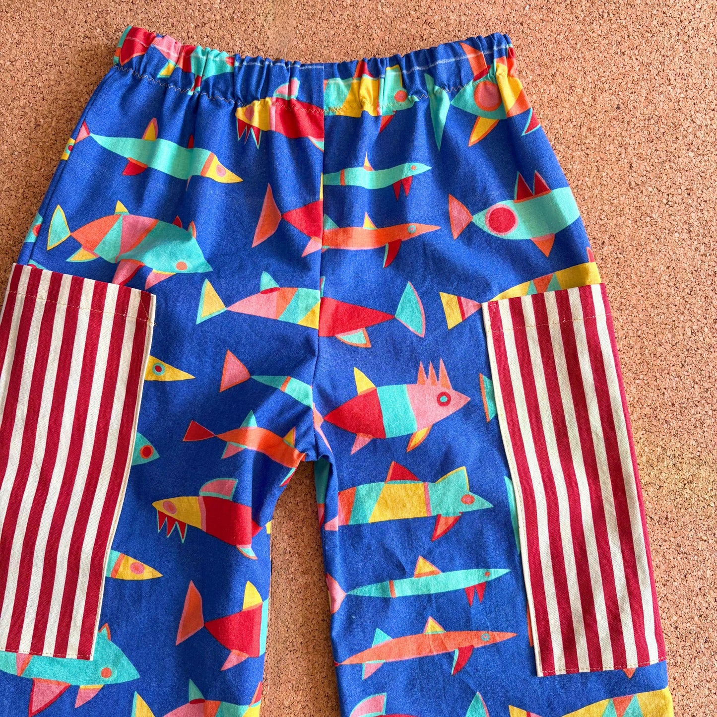 Retro Fish Wide Leg Trousers