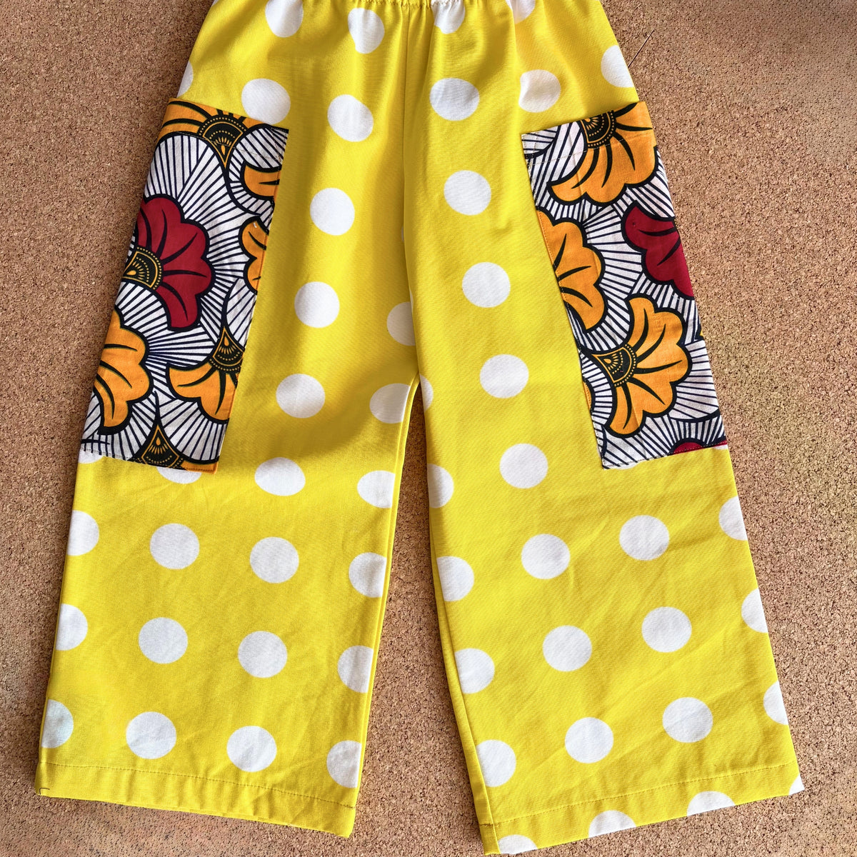 Yellow Spot Wide Leg Trousers