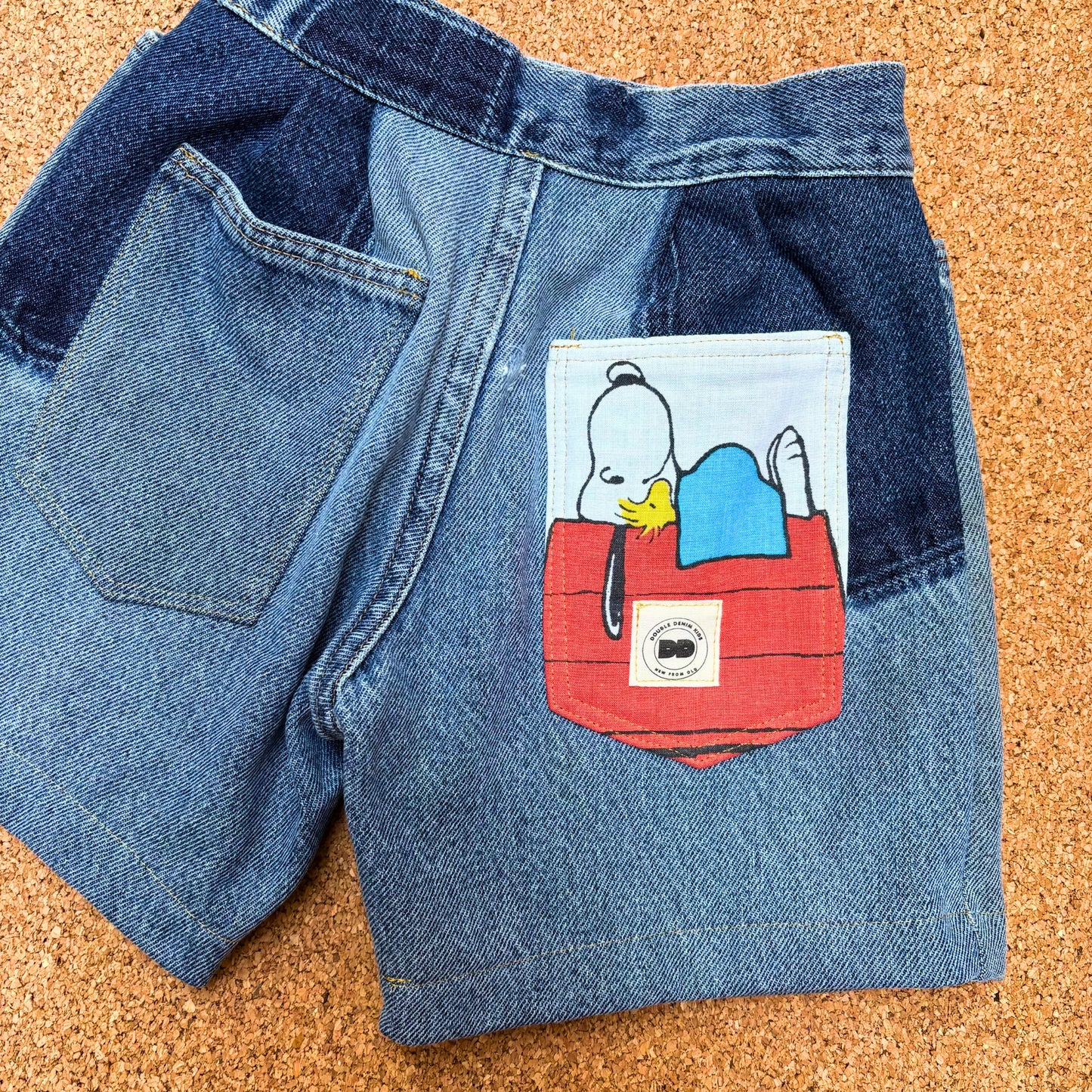 Vintage Snoopy Denim Shorts