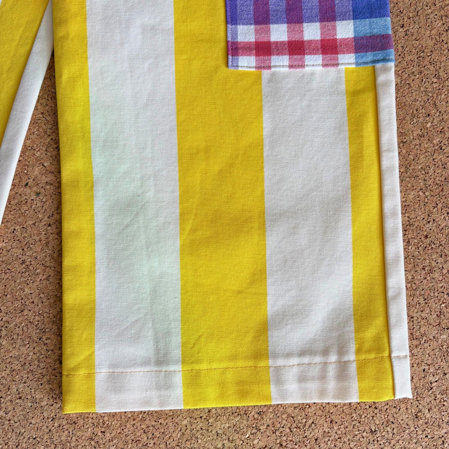 Yellow Stripe Wide Leg Trousers