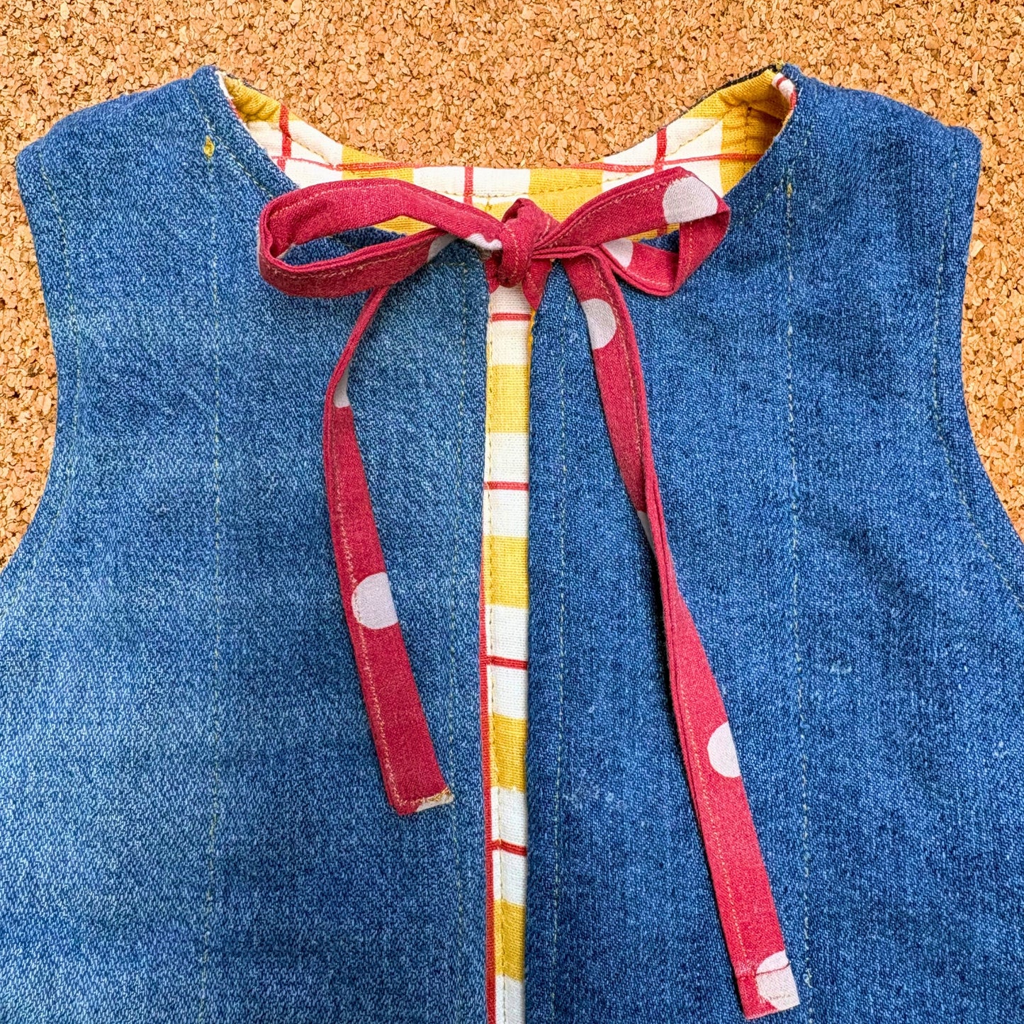 Picnic Check Quilted Reversible Waistcoat