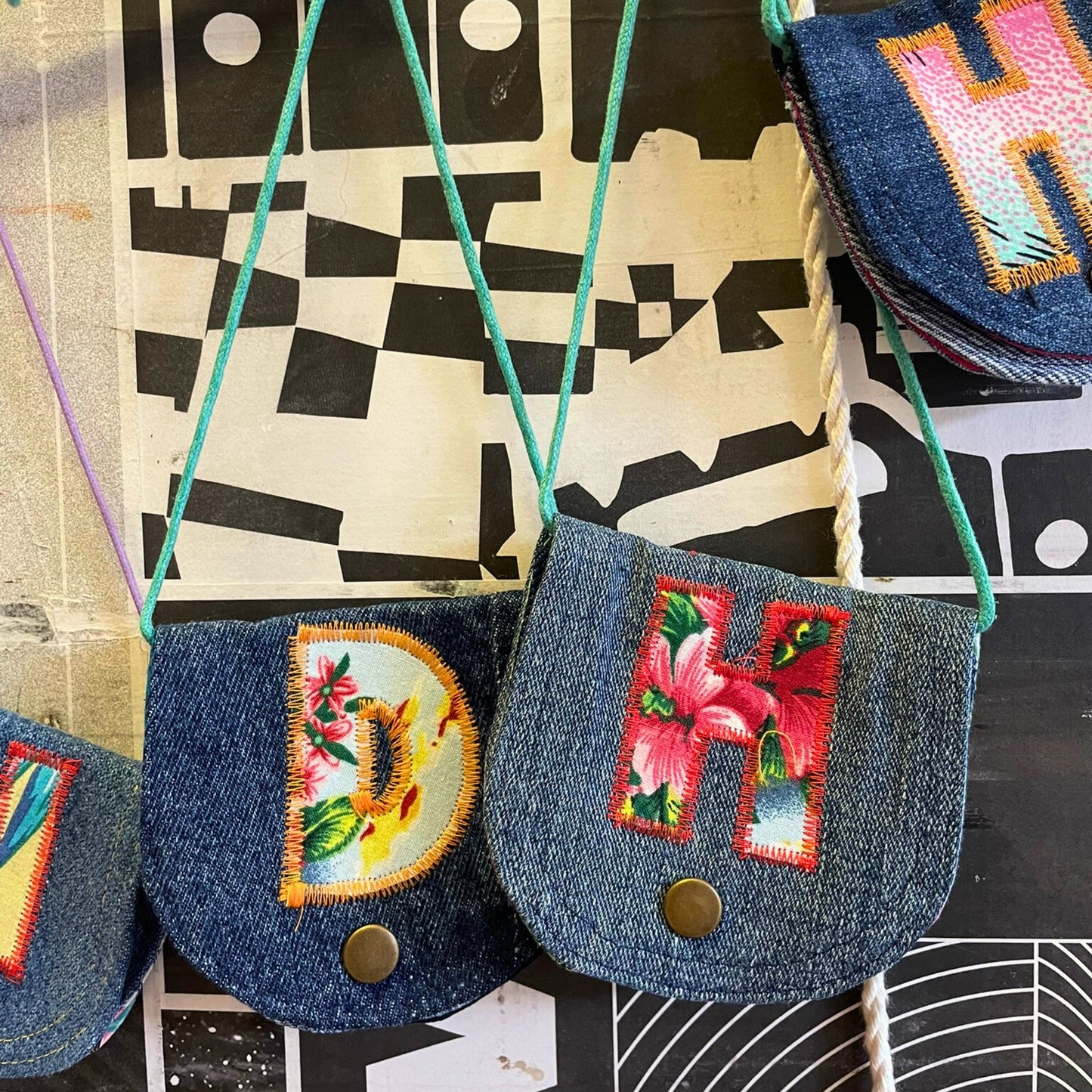 Personalised Denim Purse