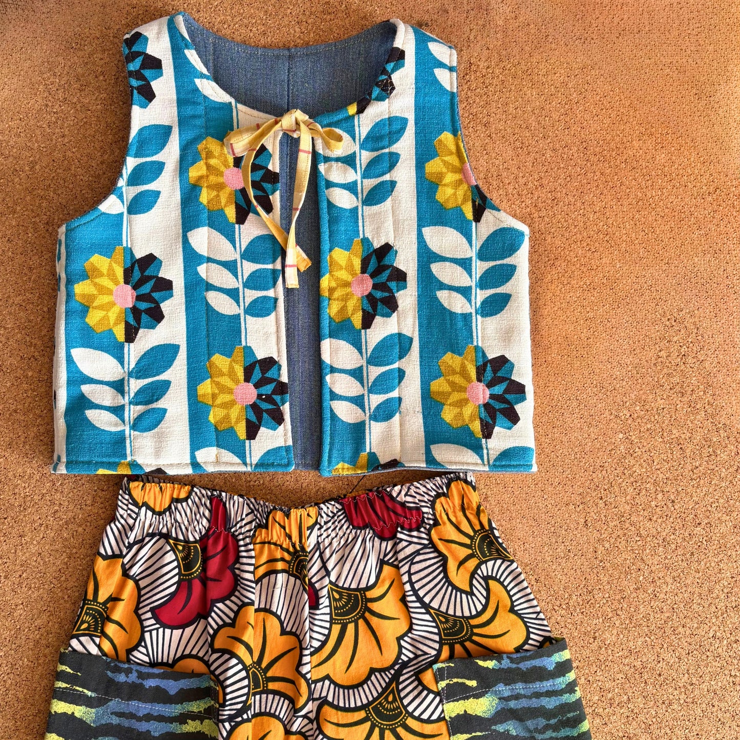 Animal Print Pocket Wide Leg Trousers