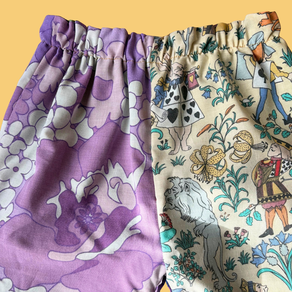 Cosy Turn-Up Trousers - Age 1-2 Floral Print