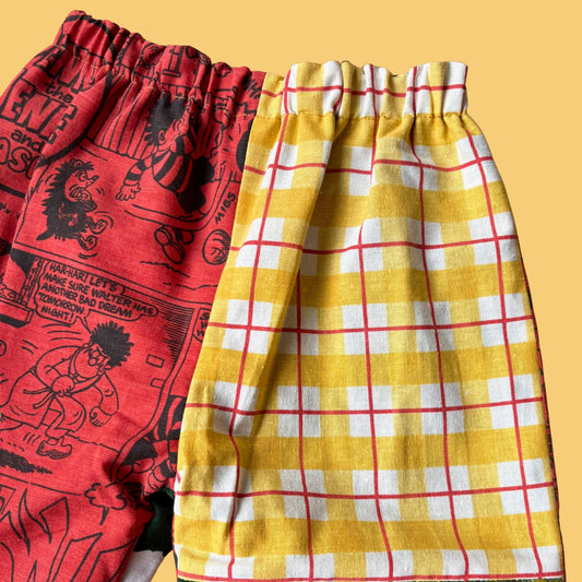 Cosy Turn-Up Trousers - Age 3-4 Comic Print