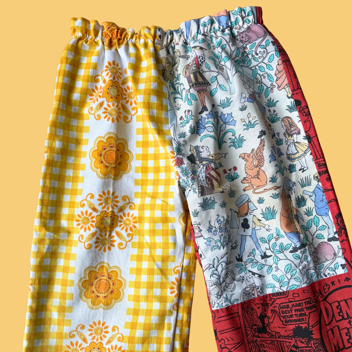 Cosy Turn-Up Trousers - Age 5-6 Comic Print