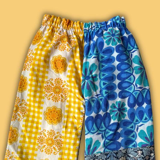 Cosy Turn-Up Trousers - Age 9-10 Retro Floral