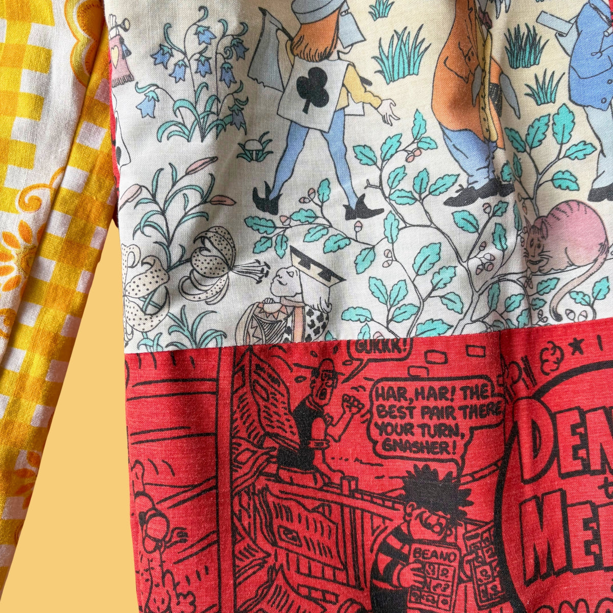 Cosy Turn-Up Trousers - Age 5-6 Comic Print