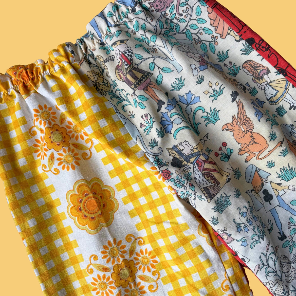 Cosy Turn-Up Trousers - Age 5-6 Comic Print