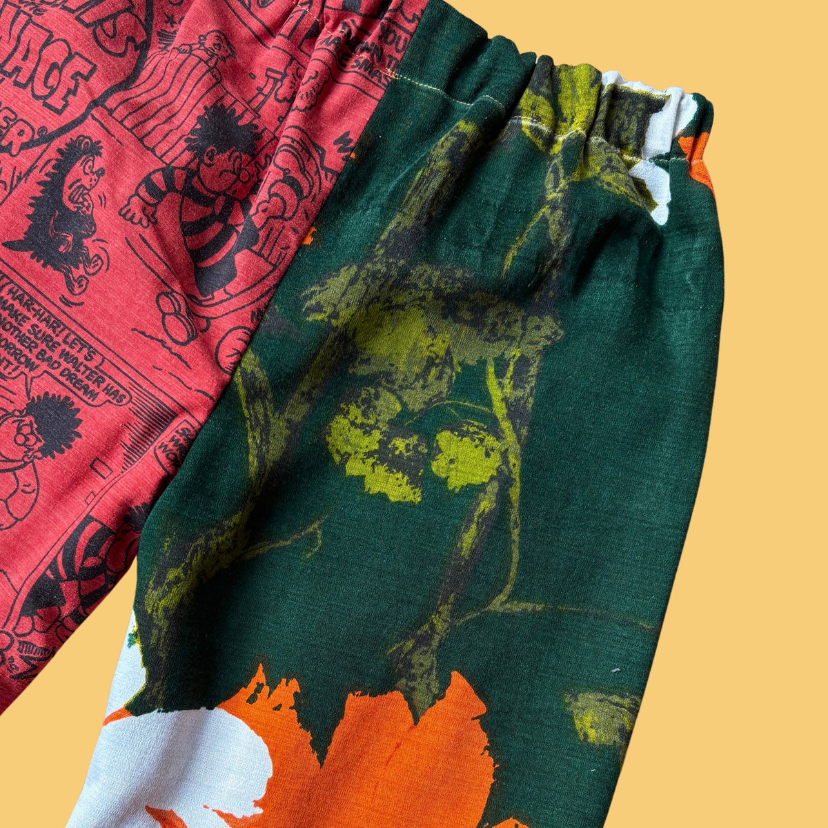 Cosy Turn-Up Trousers - Age 3-4 Comic Print